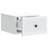 Cabinet de chevet mural 2 pcs Blanc 33 x 34,5 x 20 cm 622713622713