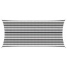 Voile d'ombre Anthracite et blanc 2 x 5 m HDPE 622720622720
