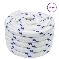 Corde de bateau 50 m 3 Blanc et bleu PP 622722622722