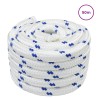 Corde de bateau 50 m 3 Blanc et bleu PP 622722622722