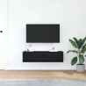 Meuble TV Chêne noir 100 x 31 x 25,5 cm Bois d'ingénierie 622723622723
