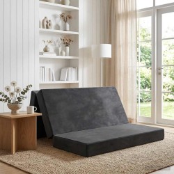 Canapé-lit pliable 140 x 67 x 45 cm Gris foncé 622727622727
