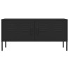 Meuble TV Noir 105x35x50 cm Acier 622729622729