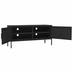 Meuble TV Noir 105x35x50 cm Acier 622729622729