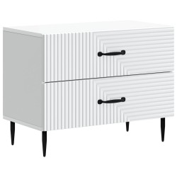Cabinet de chevet Blanc 62 x 34,5 x 47,5 cm Bois d'ingénierie 622737622737