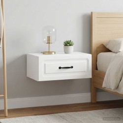 Cabinet de chevet mural 2 pcs Blanc 49 x 34,5 x 20 cm 622738622738