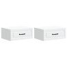 Cabinet de chevet mural 2 pcs Blanc 49 x 34,5 x 20 cm 622738622738