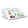 Étagère à magazines Blanc 65 x 53 x 28,5 cm Bois d'ingénierie 622740622740