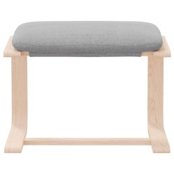 Repose-pied Gris clair 51x41x40 cm Tissu 622745622745
