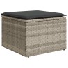 Salon de jardin avec coussins 7 pcs gris clair résine tressée 622752622752