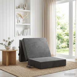Canapé-lit pliable 90 x 63 x 45 cm Gris foncé 622754622754