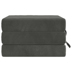 Canapé-lit pliable 90 x 63 x 45 cm Gris foncé 622754622754