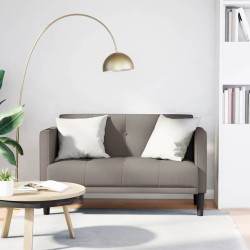 Canapé deux places taupe 111 cm en tissu 622763622763