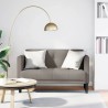 Canapé deux places taupe 111 cm en tissu 622763622763