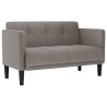 Canapé deux places taupe 111 cm en tissu 622763622763