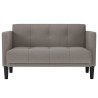 Canapé deux places taupe 111 cm en tissu 622763622763