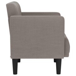 Canapé deux places taupe 111 cm en tissu 622763622763