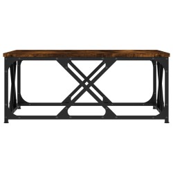Table basse chêne fumé 70x70x30 cm bois d'ingénierie 622764622764