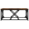 Table basse chêne fumé 70x70x30 cm bois d'ingénierie 622764622764