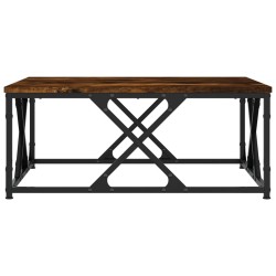 Table basse chêne fumé 70x70x30 cm bois d'ingénierie 622764622764