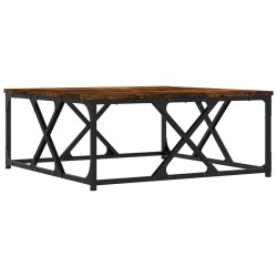 Table basse chêne fumé 70x70x30 cm bois d'ingénierie 622764622764