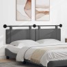 Tête de lit suspendue Gris foncé Tissu 622765622765