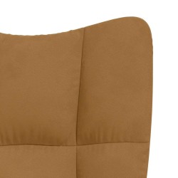 Chaise de relaxation Marron Velours 622767622767