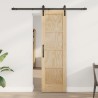 Porte coulissante Naturel et noir 61 x 198,5 cm 622770622770