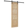 Porte coulissante Naturel et noir 61 x 198,5 cm 622770622770