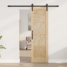 Porte coulissante Naturel et noir 61 x 198,5 cm 622770622770
