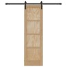 Porte coulissante Naturel et noir 61 x 198,5 cm 622770622770