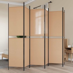 Paravent à 6 panneaux Beige 300 x 200 cm Tissu 622774622774
