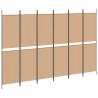Paravent à 6 panneaux Beige 300 x 200 cm Tissu 622774622774
