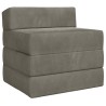 Canapé-lit pliable Gris clair 200 x 70 x 15 cm Velours 622781622781