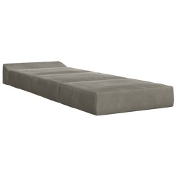 Canapé-lit pliable Gris clair 200 x 70 x 15 cm Velours 622781622781