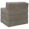 Canapé-lit pliable Gris clair 200 x 70 x 15 cm Velours 622781622781
