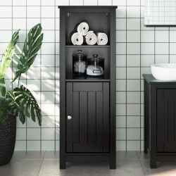 Armoire de salle de bain BERG noir 40x34x110 cm pin massif 622782622782