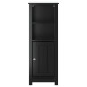 Armoire de salle de bain BERG noir 40x34x110 cm pin massif 622782622782