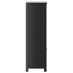 Armoire de salle de bain BERG noir 40x34x110 cm pin massif 622782622782
