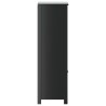 Armoire de salle de bain BERG noir 40x34x110 cm pin massif 622782622782