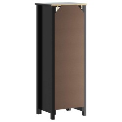 Armoire de salle de bain BERG noir 40x34x110 cm pin massif 622782622782