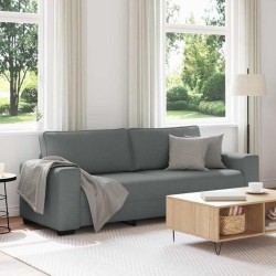 Canapé à 3 places gris foncé 220x77x82 cm tissu 622784622784