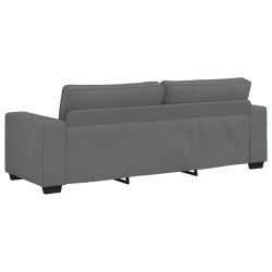 Canapé à 3 places gris foncé 220x77x82 cm tissu 622784622784
