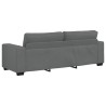 Canapé à 3 places gris foncé 220x77x82 cm tissu 622784622784