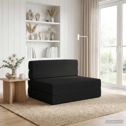 Canapé-lit pliable Noir 70 x 72 x 60 cm Tissu 622786622786