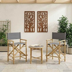 Chaise de directeur pliante 2 pcs Naturel Bambou 622790622790