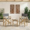 Chaise de directeur pliante 2 pcs Naturel Bambou 622790622790