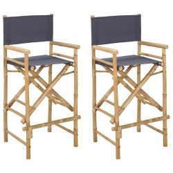 Chaise de directeur pliante 2 pcs Naturel Bambou 622790622790