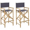 Chaise de directeur pliante 2 pcs Naturel Bambou 622790622790