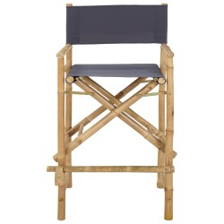 Chaise de directeur pliante 2 pcs Naturel Bambou 622790622790